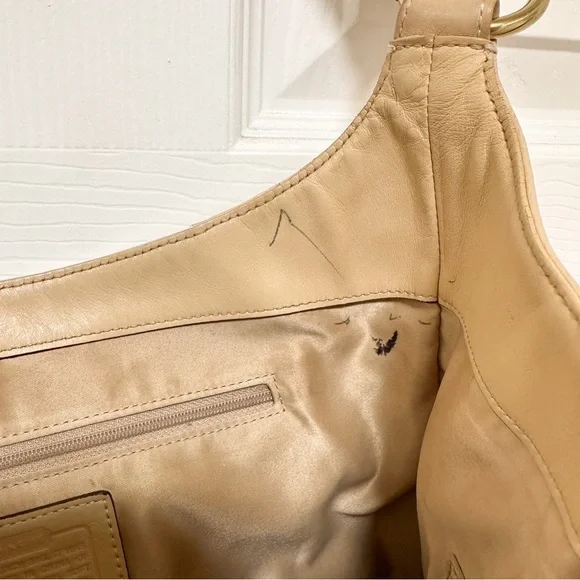 Coach Hamptons Pebble Leather Slim Hobo Shoulder Bag Vintage Y2K - Picture 13 of 15